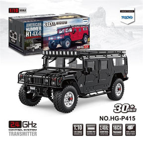 RC Car HG P415 1/10 16CH Hummer Metal Chassis Vehicles Model Military Truck Toys Gifts