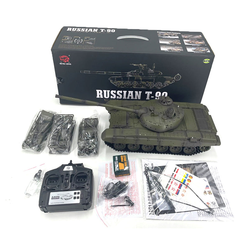 Heng Long 3938 T90 Custom ArmyGreen Russia Main Battle Tank | bometoys