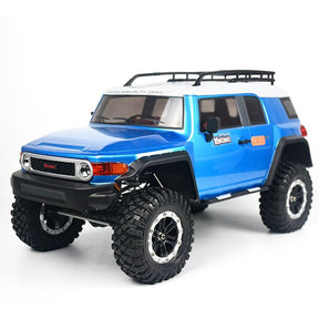 YK4103 FJ RC Car Off-road Rock Crawler Truck 4WD 1/10 with Diff Lock High/Low Gear Axle Cars LED Light