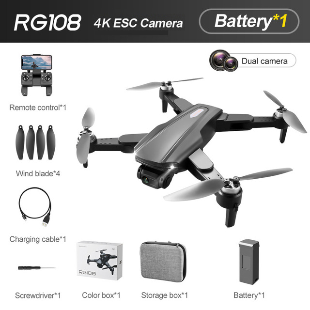 RG108 MAX 4K Drone Dual HD Camera Brushless Quadcopter