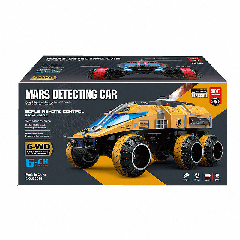 RC Car Large Mars Rover Vehicle 6×6 RC Tank 1:12 Water Bomb Toy Car
