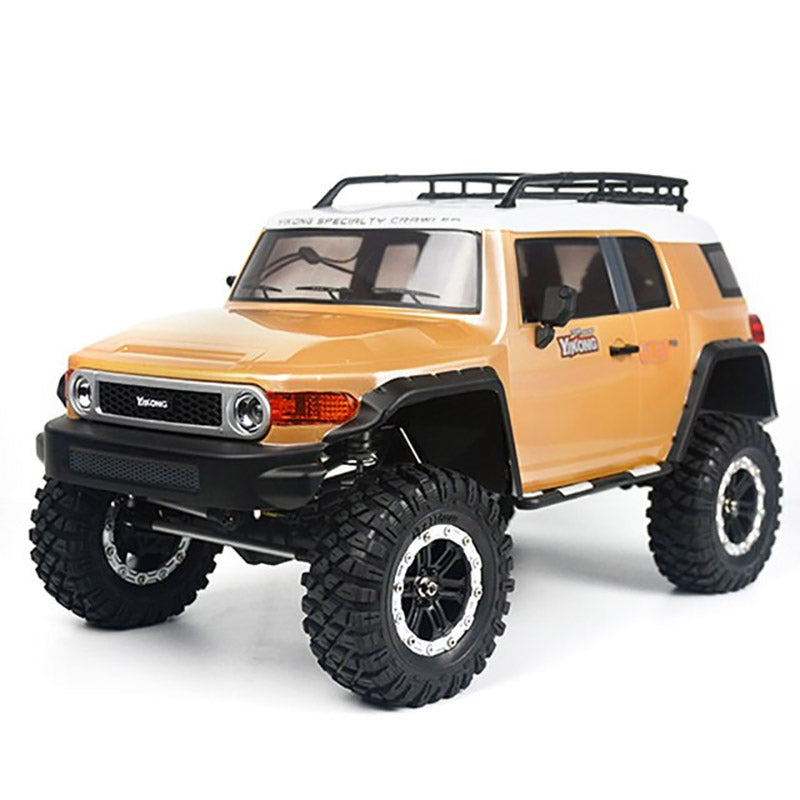 YK4103 FJ RC Car Off-road Rock Crawler Truck 4WD 1/10 with Diff Lock High/Low Gear Axle Cars LED Light