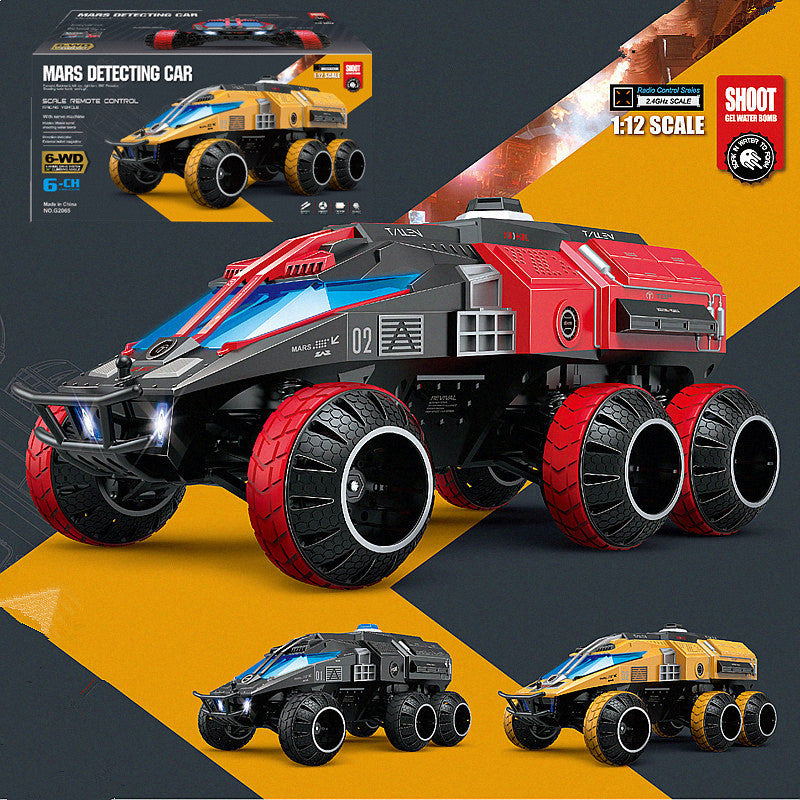RC Car Large Mars Rover Vehicle 6×6 RC Tank 1:12 Water Bomb Toy Car