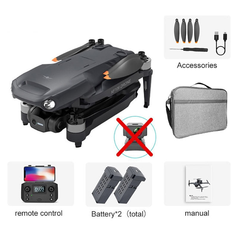 KF106 MAX 3-Axis Gimbal 4K Drone EIS Camera 360° Obstacle Avoidance Brushless Quadcopter