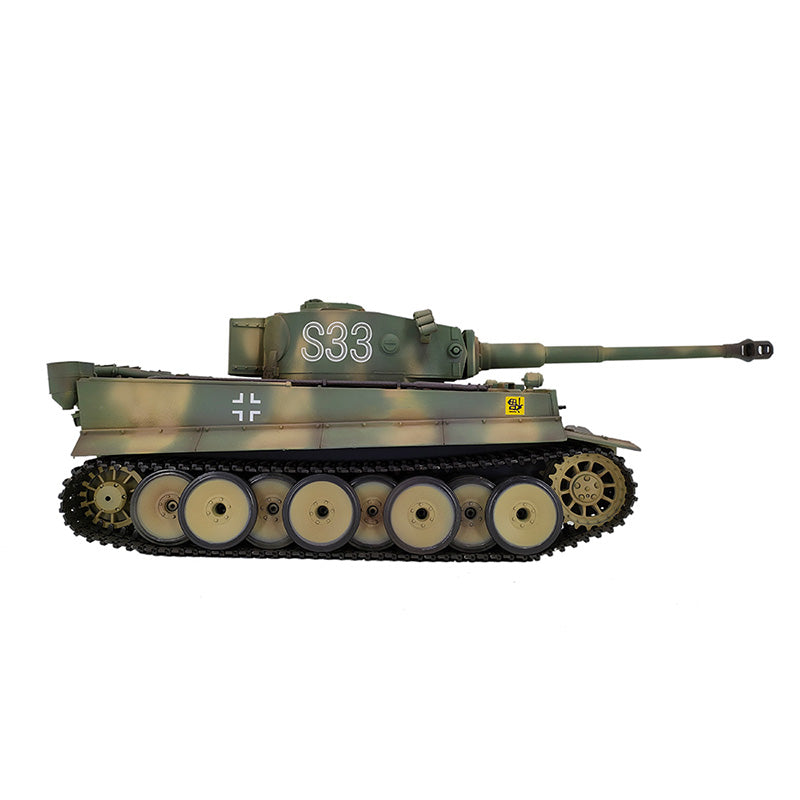 Heng Long 3818 Germany Tiger I Custom Made Camouflage Green RC Tank  1/16 Tank Toys