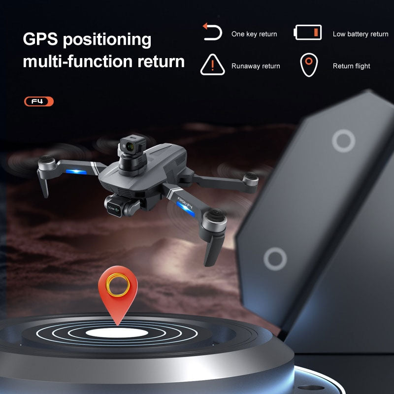 F4S 4K Drone 3-Axis Gimbal 360° Obstacle Avoidance Brushless Quadcopter