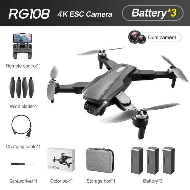RG108 MAX 4K Drone Dual HD Camera Brushless Quadcopter