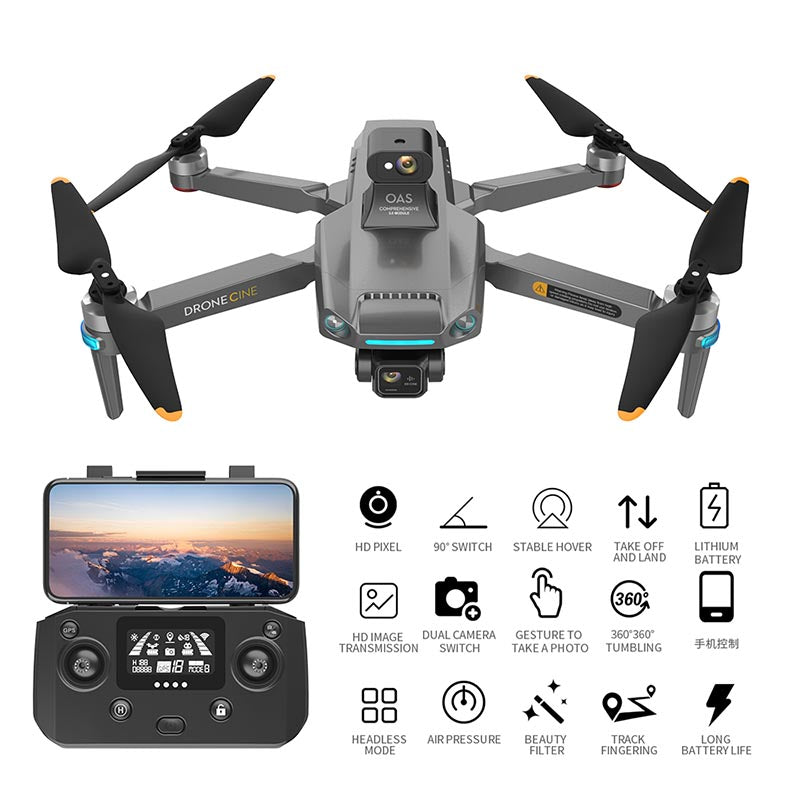 RC Drone S808 3-axis Gimbal 8K Brushless Obstacle Avoidance Quadcopter