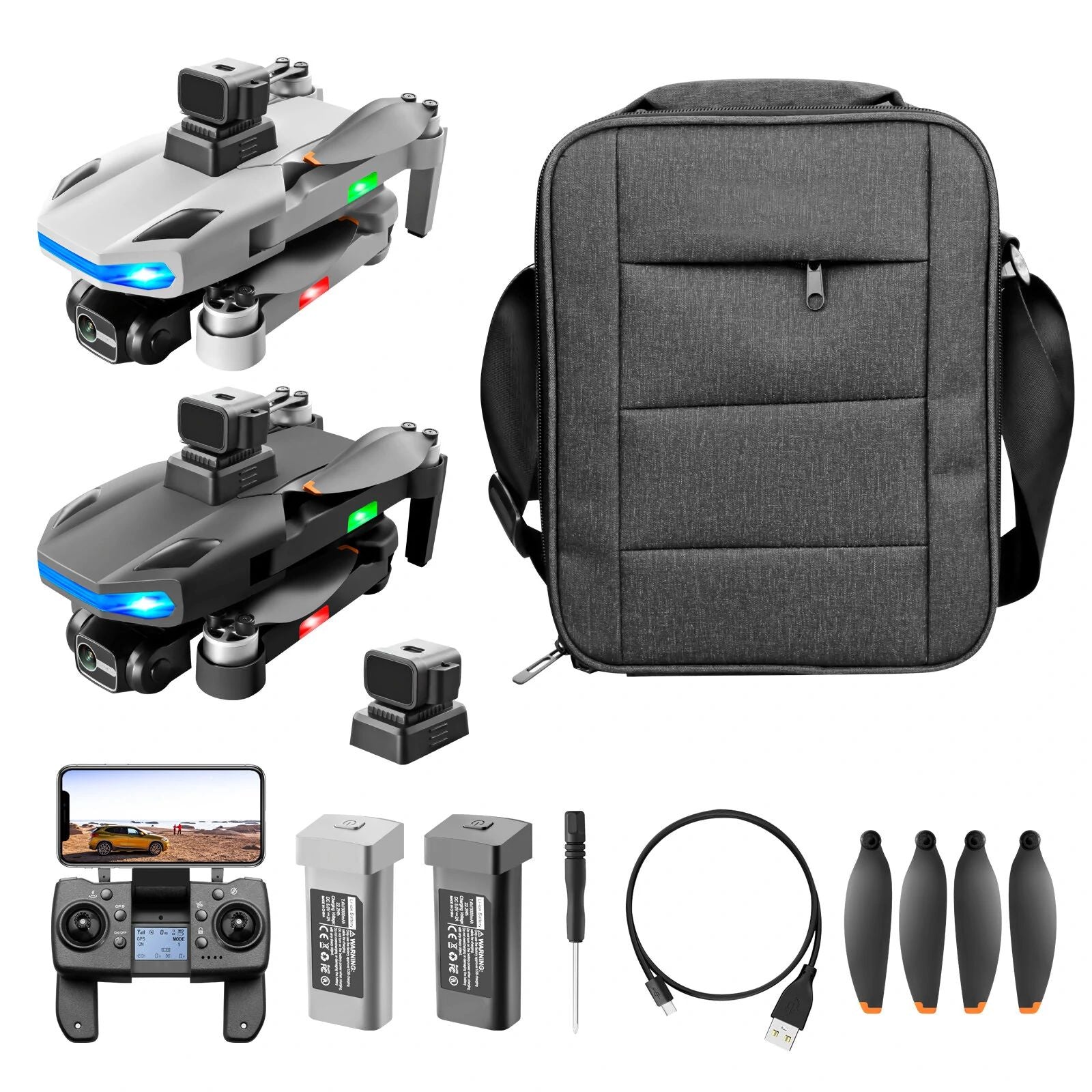 RC Drone S135 Pro 4K 3-Axis Gimbal 360° Obstacle Avoidance Brushless Quadcopter