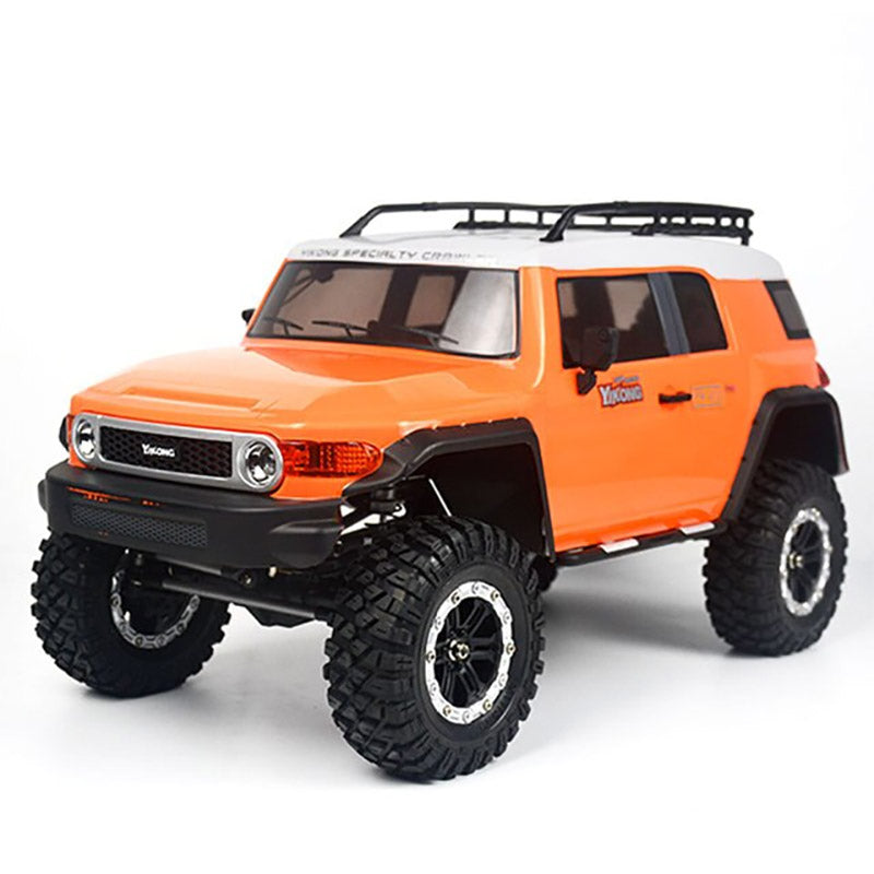 YK4103 FJ RC Car Off-road Rock Crawler Truck 4WD 1/10 with Diff Lock High/Low Gear Axle Cars LED Light