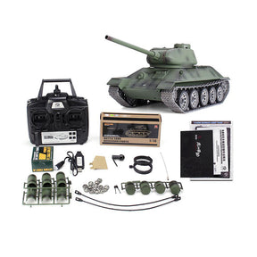 Heng Long 3909 T34 RC Tank 1/16 Spin Turret Upgrade Metal RC Tank toys