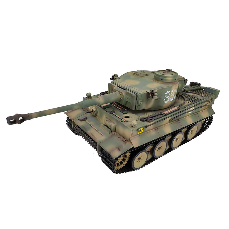 Heng Long 3818 Germany Tiger I Custom Made Camouflage Green RC Tank  1/16 Tank Toys