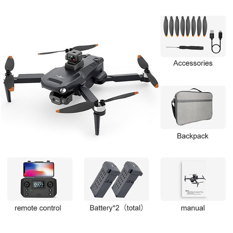 KF106 MAX 3-Axis Gimbal 4K Drone EIS Camera 360° Obstacle Avoidance Brushless Quadcopter
