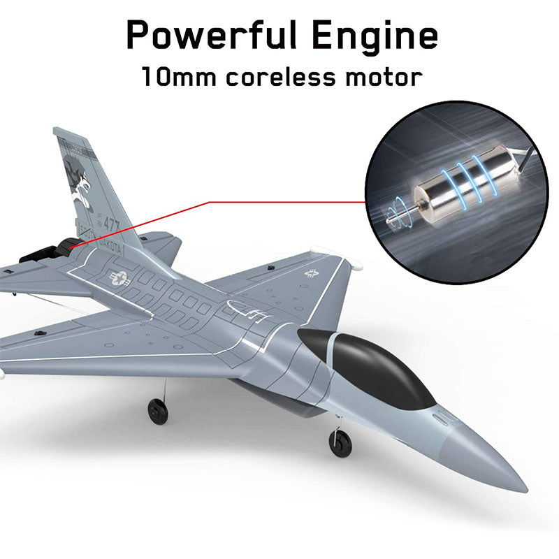 RC Airplane Volantex F16 Falcon 365mm Wingspan EPP 2.4G 4CH 6-Axis One Key Return Aerobatic Fixed-wing Plane RTF