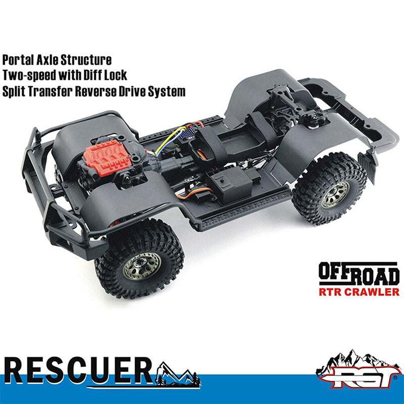 RGT EX86190 4WD 1/10 RC Car LC76 Rescuer Vehicles Off-Road Rock Crawler Truck