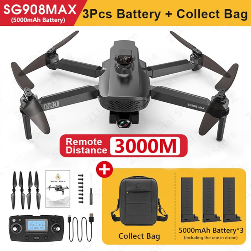 ZLL SG908 MAX 4K Drone 3-Axis Gimbal Brushless Professional Quadcopter