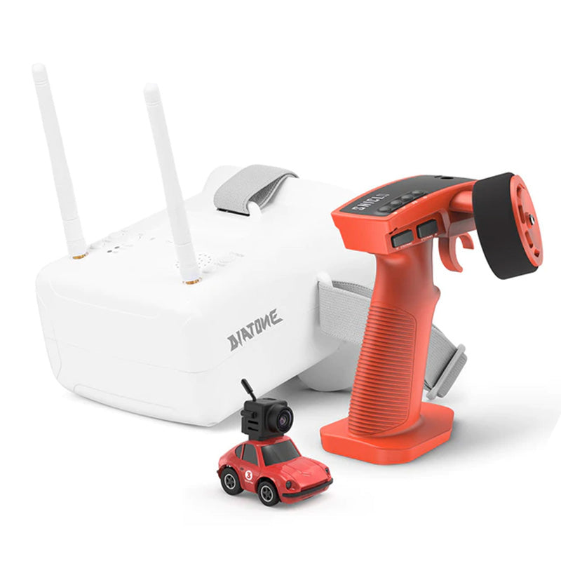 Mini RC Car JustAir Q25 1:100 5CH FPV Camera Version with Goggles