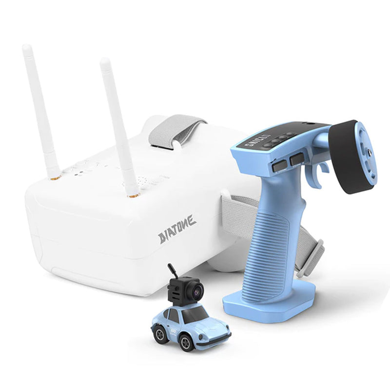 Mini RC Car JustAir Q25 1:100 5CH FPV Camera Version with Goggles