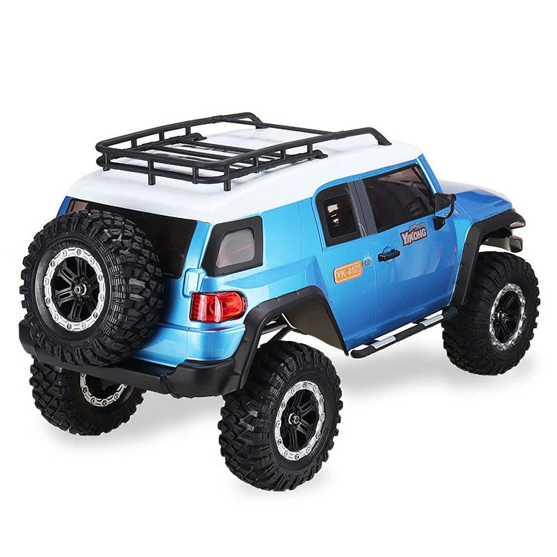 YK4103 FJ RC Car Off-road Rock Crawler Truck 4WD 1/10 with Diff Lock High/Low Gear Axle Cars LED Light