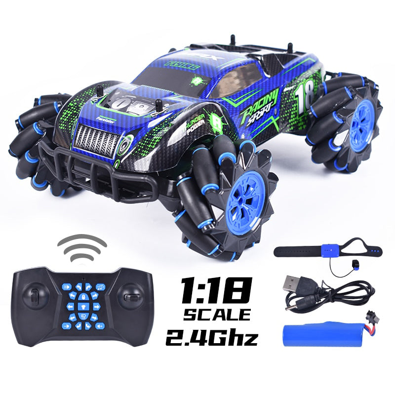 RC tank 4WD can fire water bombs drift horizontal movement rotating toys
