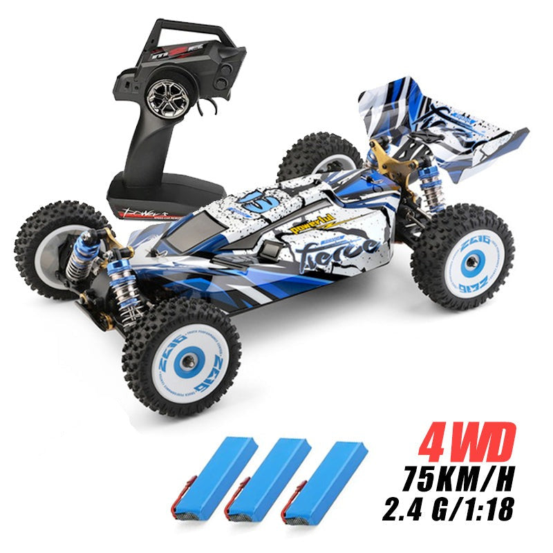 WLtoys 124017 RC Car High Speed 75KM/H Brushless Motor Upgraded RTR 1:12 2.4G 4WD Metal Chassis Off-road Drift Car