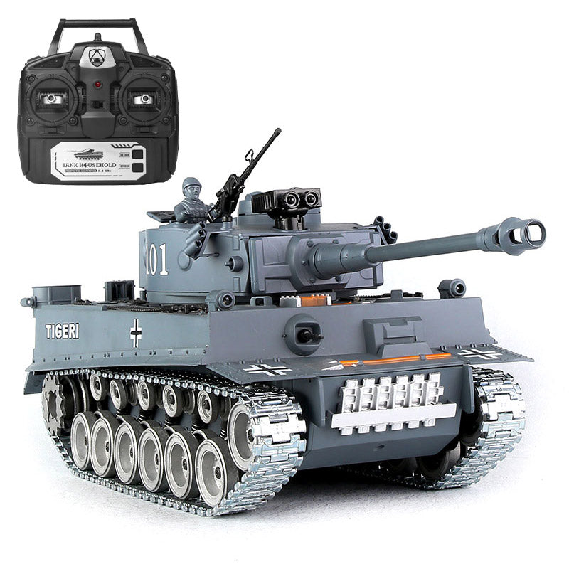 RC Tank German Tiger ZY 812 PRO 1:18 RC Car Metal Track Metal Road Wheels Electric Battle RC Tank Toy