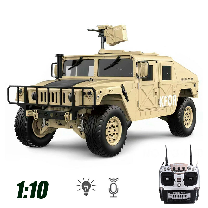 HG P408 RC Car 1/10 2.4G 4WD U.S.4X4 Hummer Military Vehicle Truck Toys Gifts