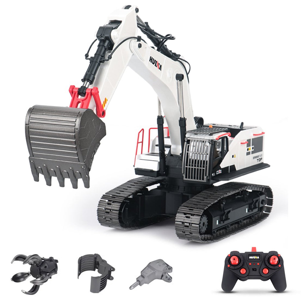 RC Alloy Excavator Huina1594 1:14 2.4G 22CH With LED Light/Sound Excavator Toys