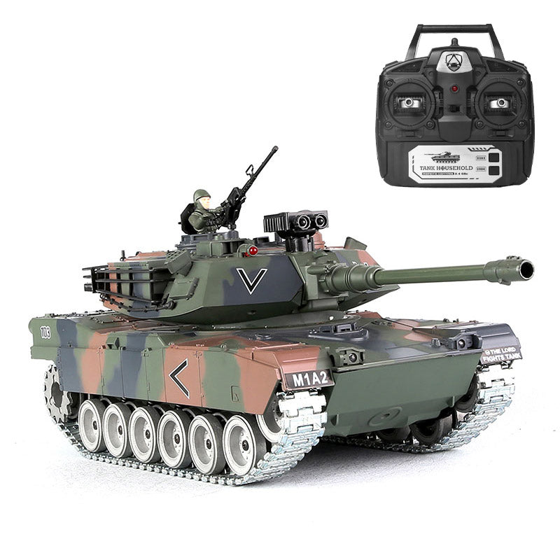 RC Tank US M1A2 ZY 817 PRO 1:18 RC Car Metal Track Metal Road Wheels Electric Battle RC Tank Toy
