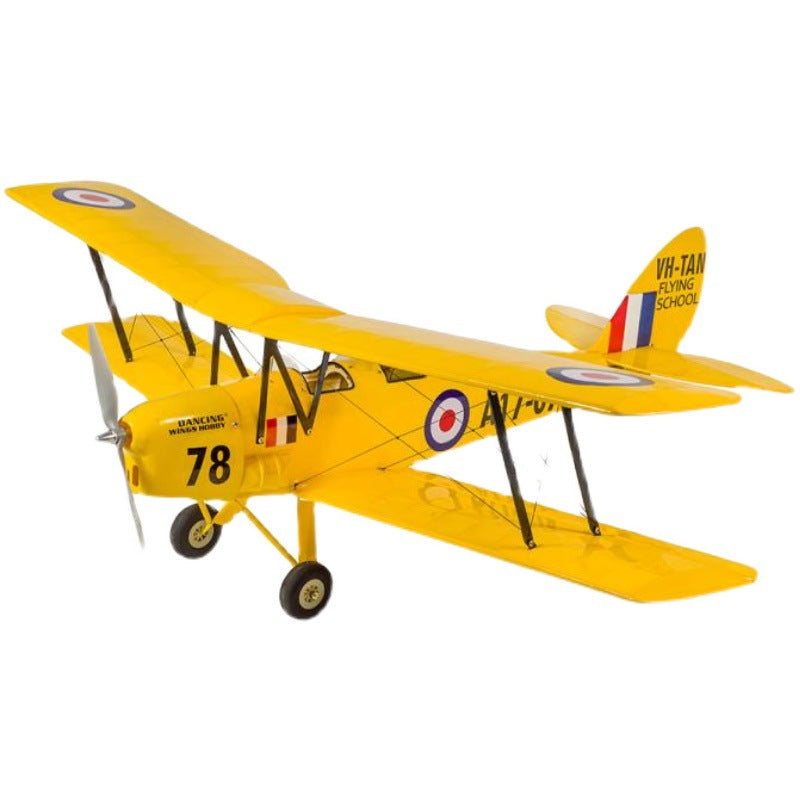 DWHobby Tiger Moth Balsa wood Plane Electric Power Fixed Wing Balsa Plane Kits 800mm Wingspan