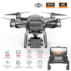 SJRC F7 F7S PRO RC Drone 4K 3-Axis Gimbal Obstacle Avoidance Professional Brushless GPS 5G WiFi Quadcopter