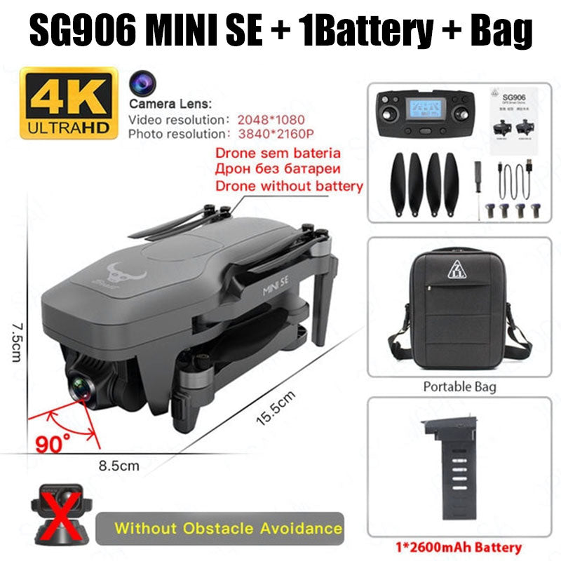 ZLL SG906 MINI SE 4K Drone 360° Obstacle Avoidance Brushless RC Quadcopter
