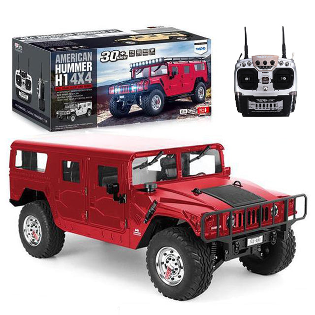 RC Car HG P415 1/10 16CH Hummer Metal Chassis Vehicles Model Military Truck Toys Gifts