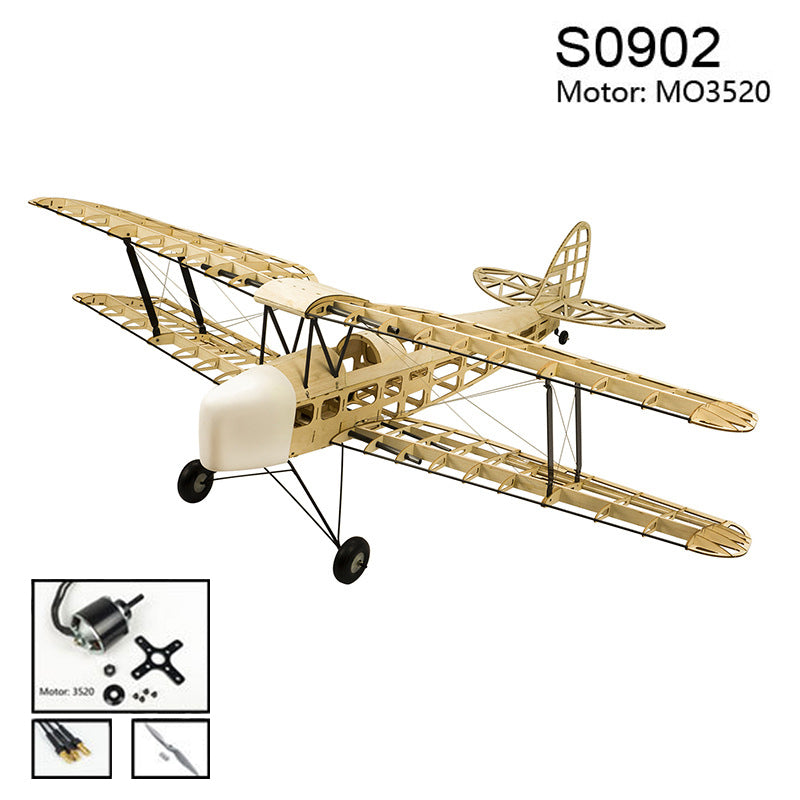 Balsa wood Plane kits DH82a Tiger Moth Large Electric or Gas Power Fixed Wing Plane Balsa Kits 1400mm Wingspan