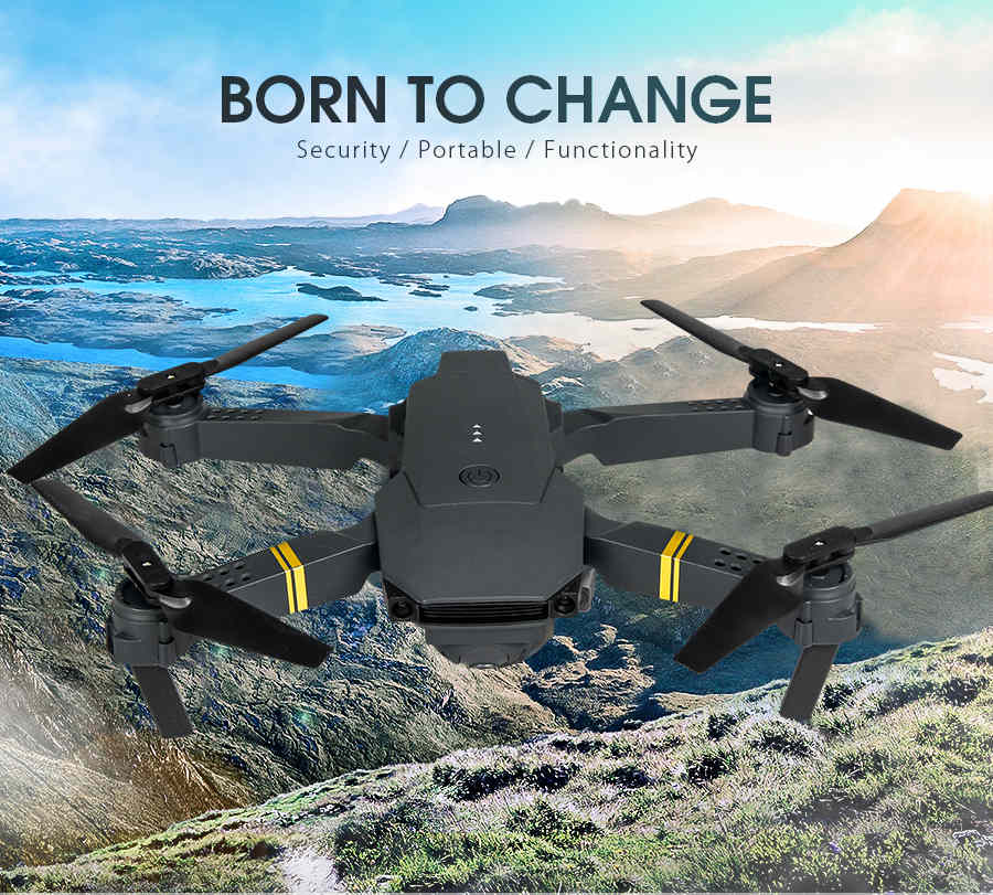 Mini Drone WIFI 4k FPV Wide Angle Hight Hold Mode Foldable RC Quadcopter
