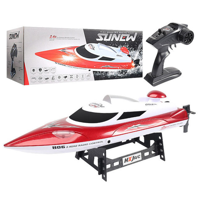 RC Boat HJ806 2.4G 4CH 180° Flip Waterproof 35Km/h High Speed RC Speedboat Toy