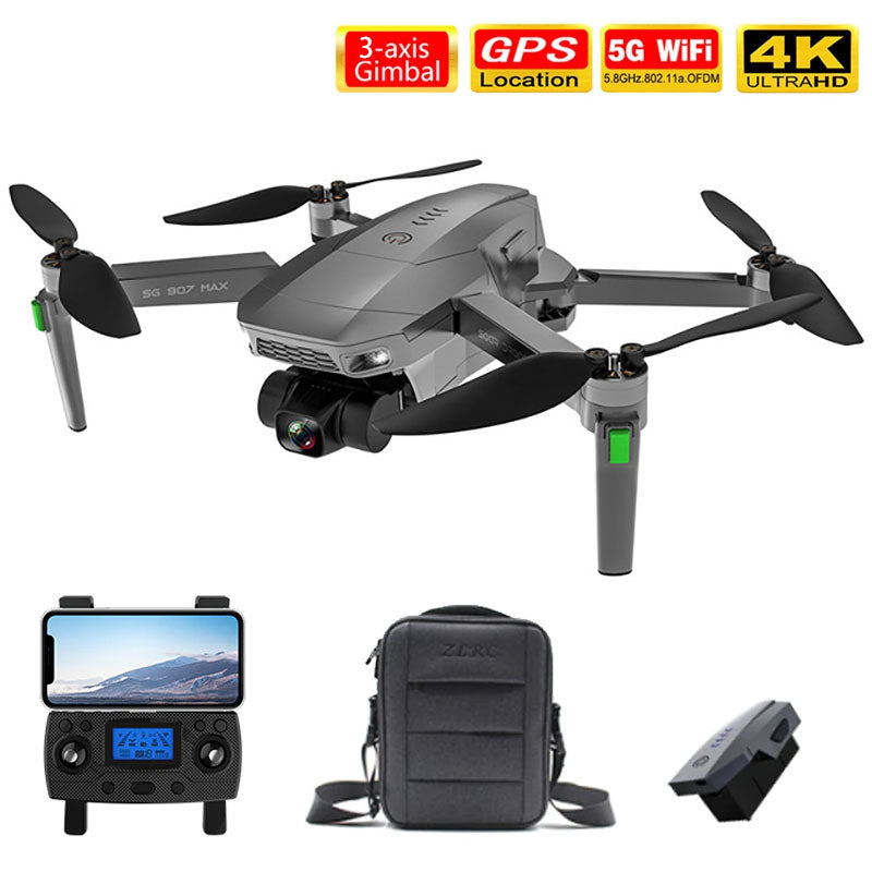 ZLL SG907 MAX 4K Drone 3-Axis Gimbal Brushless Foldable Quadcopter