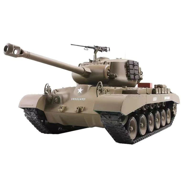 Heng Long 3838 M26 RC Tank Pershing US Army Snow Leopard Battle Tank 1/16 Upgrade Metal RC Tank toys