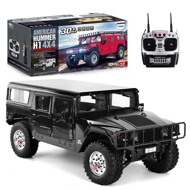 RC Car HG P415 1/10 16CH Hummer Metal Chassis Vehicles Model Military Truck Toys Gifts