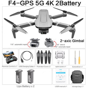 F4S 4K Drone 3-Axis Gimbal 360° Obstacle Avoidance Brushless Quadcopter
