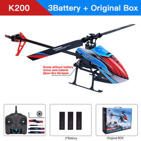 WLtoys XK K200 RC Helicopter 2.4G 6-Aixs Gyroscope 4CH Altitude Hold Optical Flow Helicopter Toys