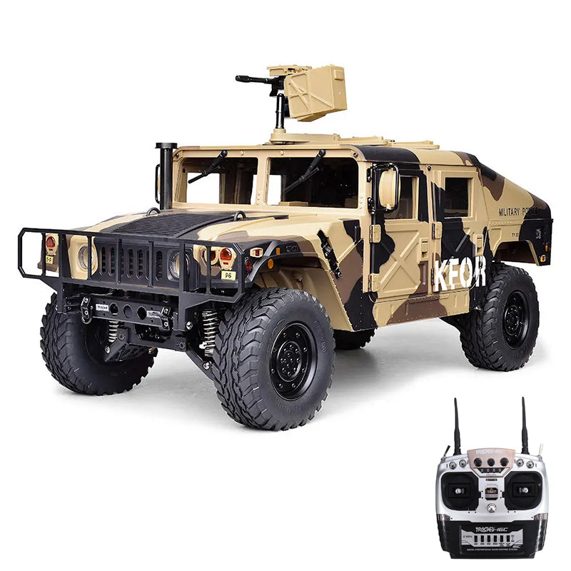 HG P408 RC Car 1/10 2.4G 4WD U.S.4X4 Hummer Military Vehicle Truck Toys Gifts