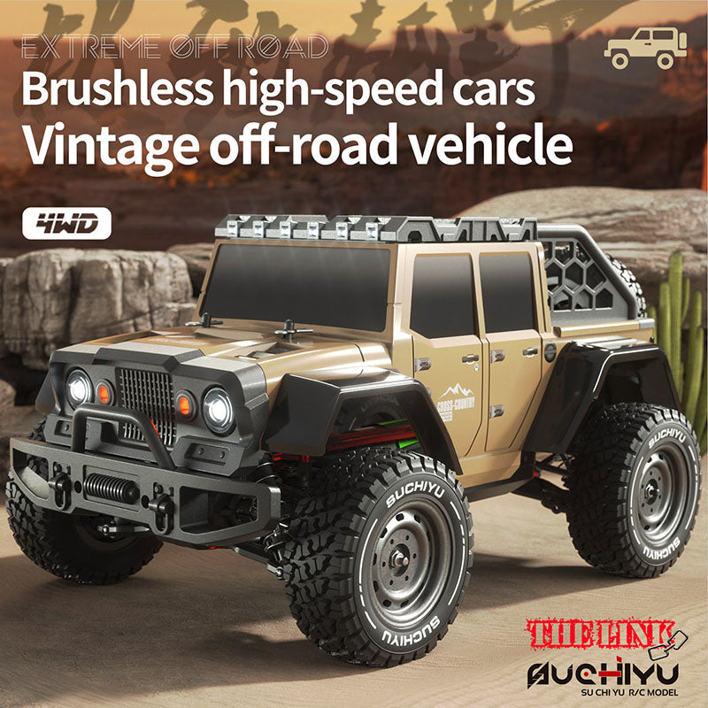 SCY 16104 Pro Jeep Retro Wrangler RC Car 1/16 70KM/H Brushless Off-Road Car 35A ESC 2840 Brushless Motor
