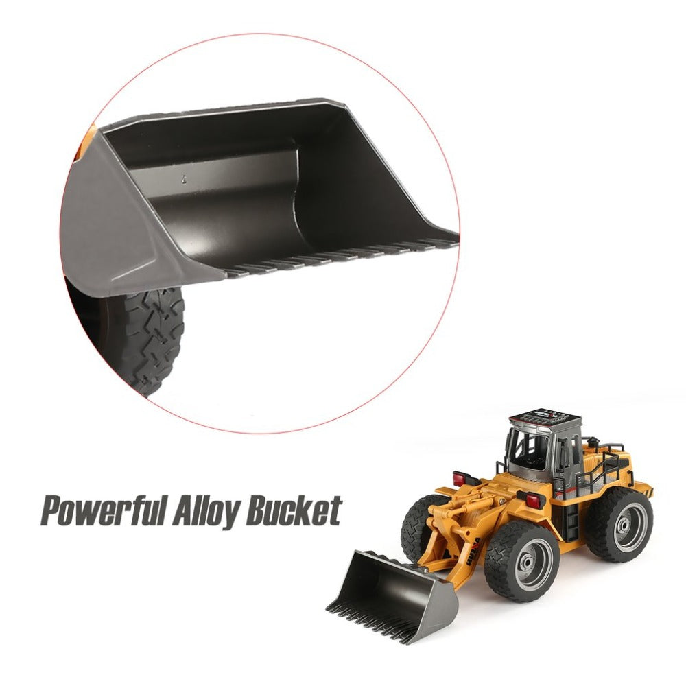 RC Car Huina1577 2 In 1 Alloy Simulation Forklift Truck Crane Excavator