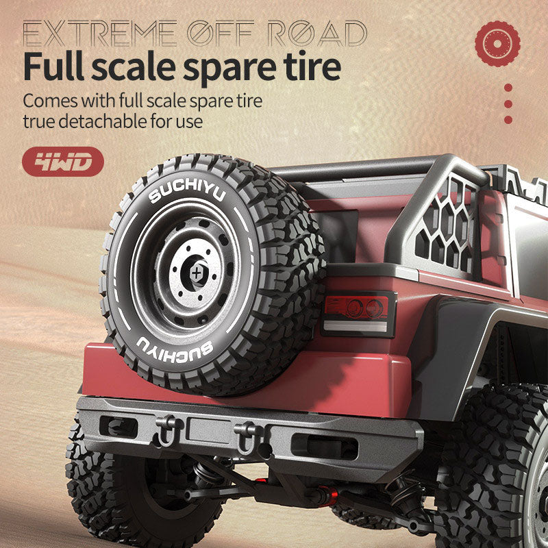 SCY 16104 Pro Jeep Retro Wrangler RC Car 1/16 70KM/H Brushless Off-Road Car 35A ESC 2840 Brushless Motor