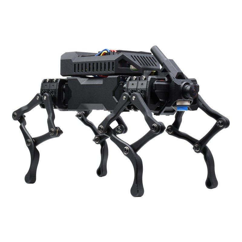 WAVEGO 12-DOF STEM Education Python Programming Robot Dog Raspberry Pi 4B Facial Recognition Color Tracking Motion Detection