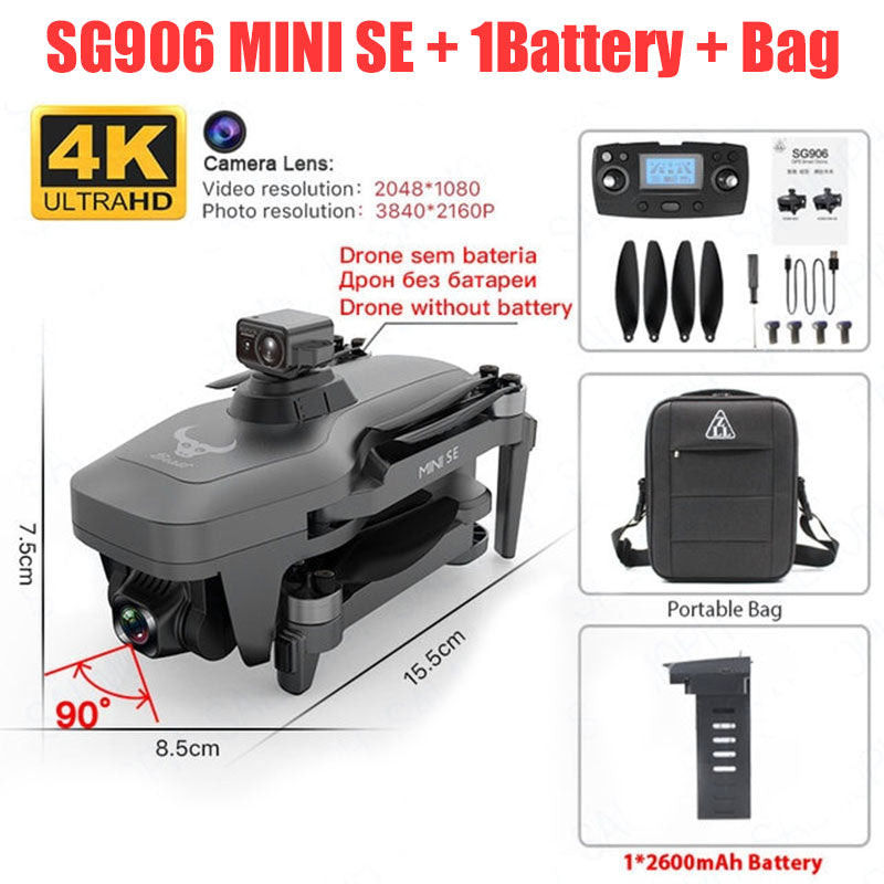 ZLL SG906 MINI SE 4K Drone 360° Obstacle Avoidance Brushless RC Quadcopter