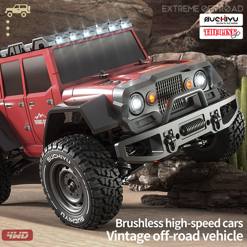 SCY 16104 Pro Jeep Retro Wrangler RC Car 1/16 70KM/H Brushless Off-Road Car 35A ESC 2840 Brushless Motor