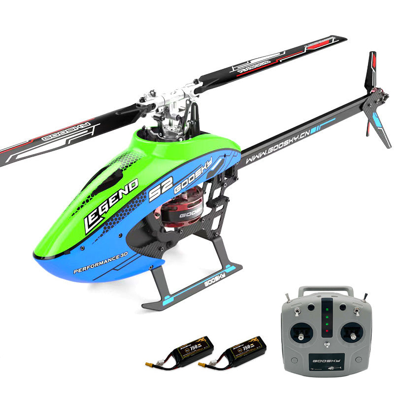 RC Helicopter S2 3D 6CH Flybarless Dual Brushless Motor Direct-Drive Helicopter