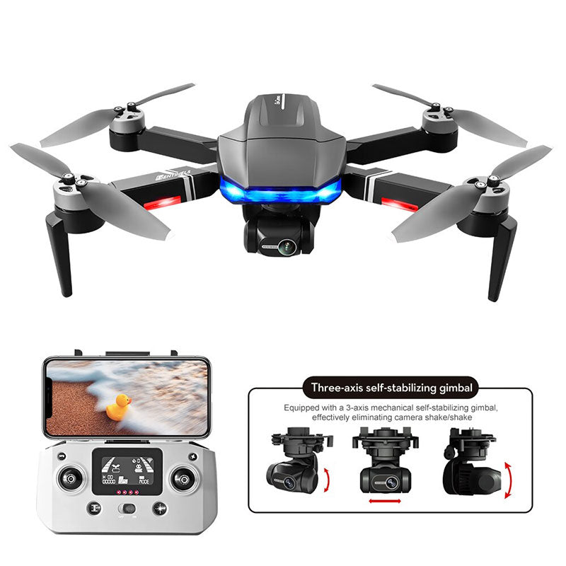 RC Drone S7S 3-Axis Gimbal 4K Camera Brushless Foldable Quadcopter